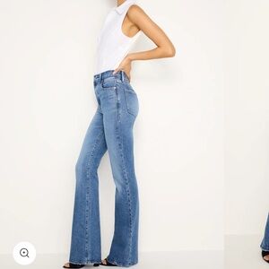 Good American Light Blue Flare Jeans